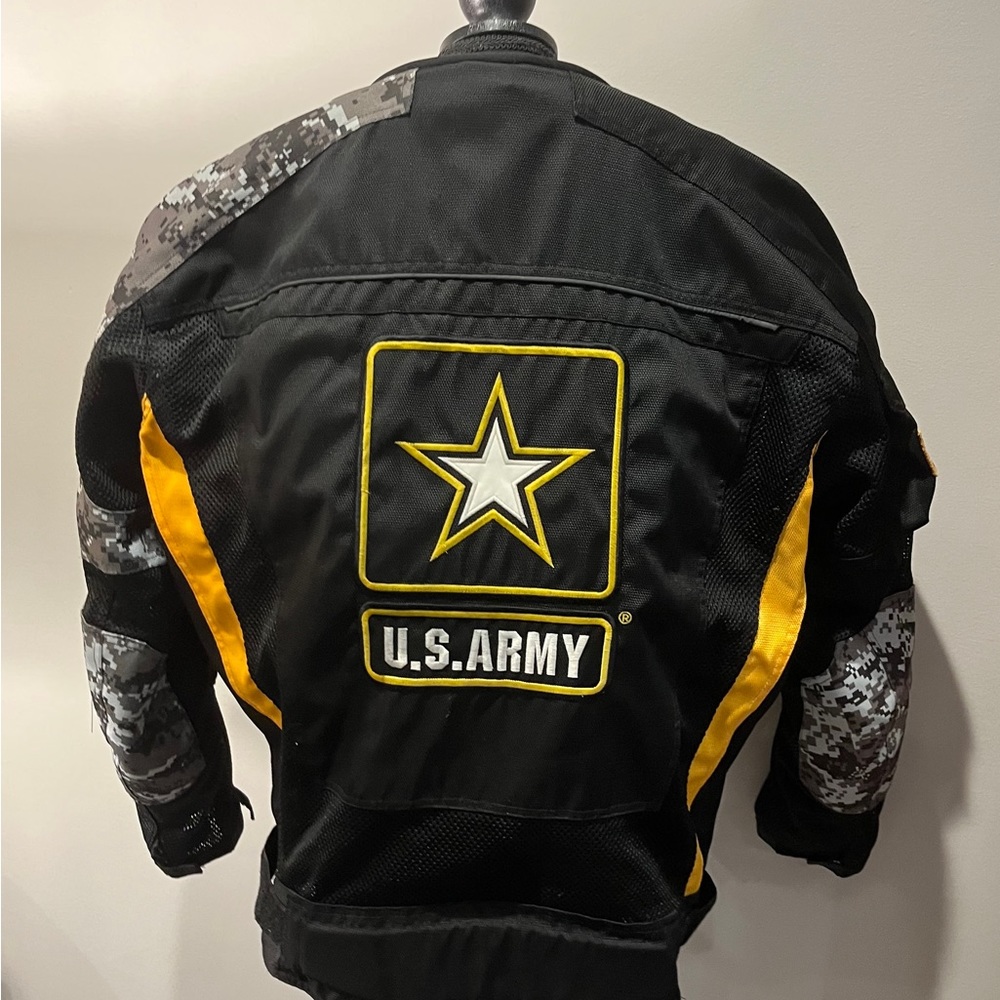 Army armored motorcycle jacket